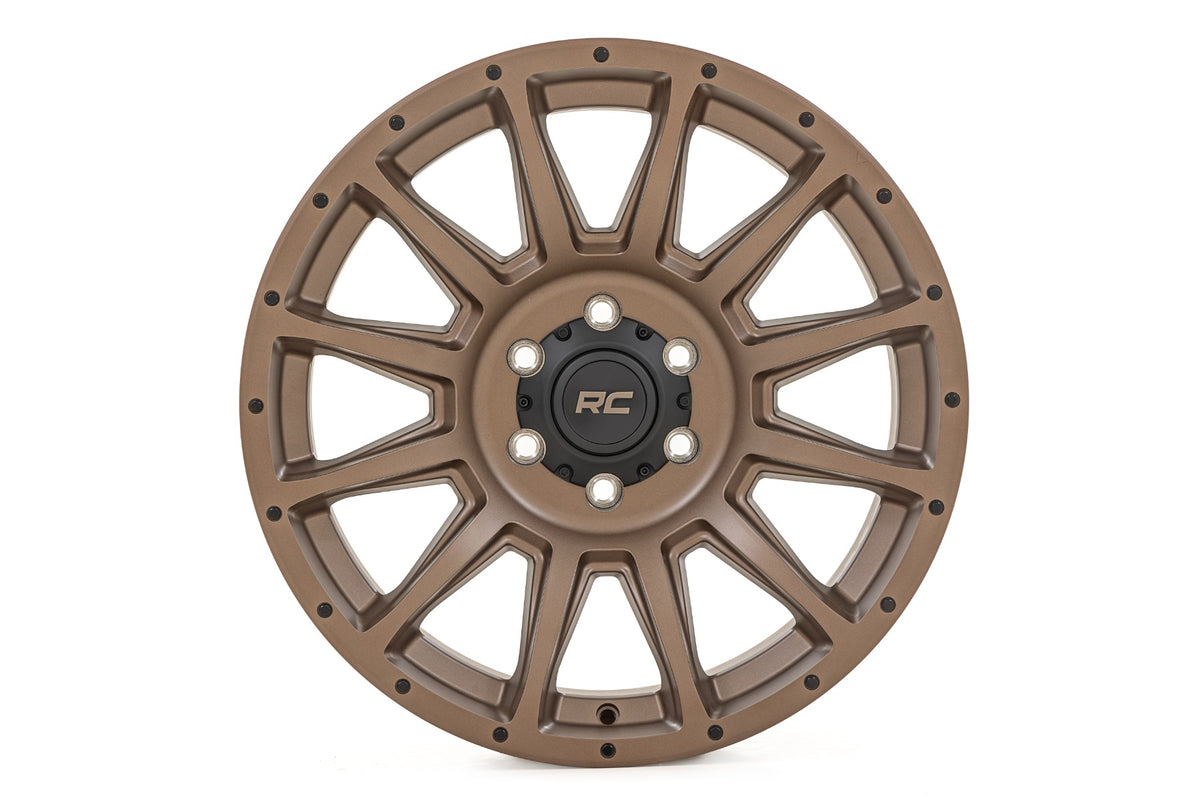 Rough Country 90 Series Wheel | One-Piece | Bronze | 18x9 | 5x5 | -12mm