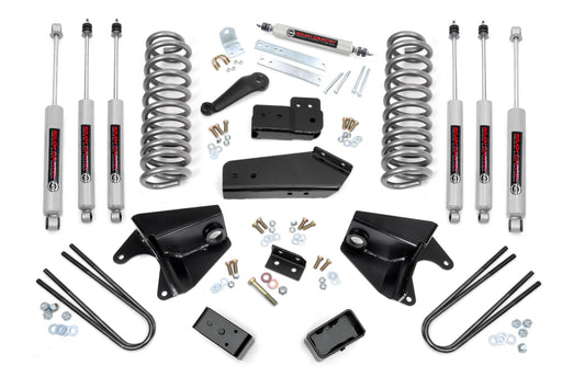 4 Inch Lift Kit | Quad Front Shocks | Rear Blocks | Ford F-150 4WD (80-96)