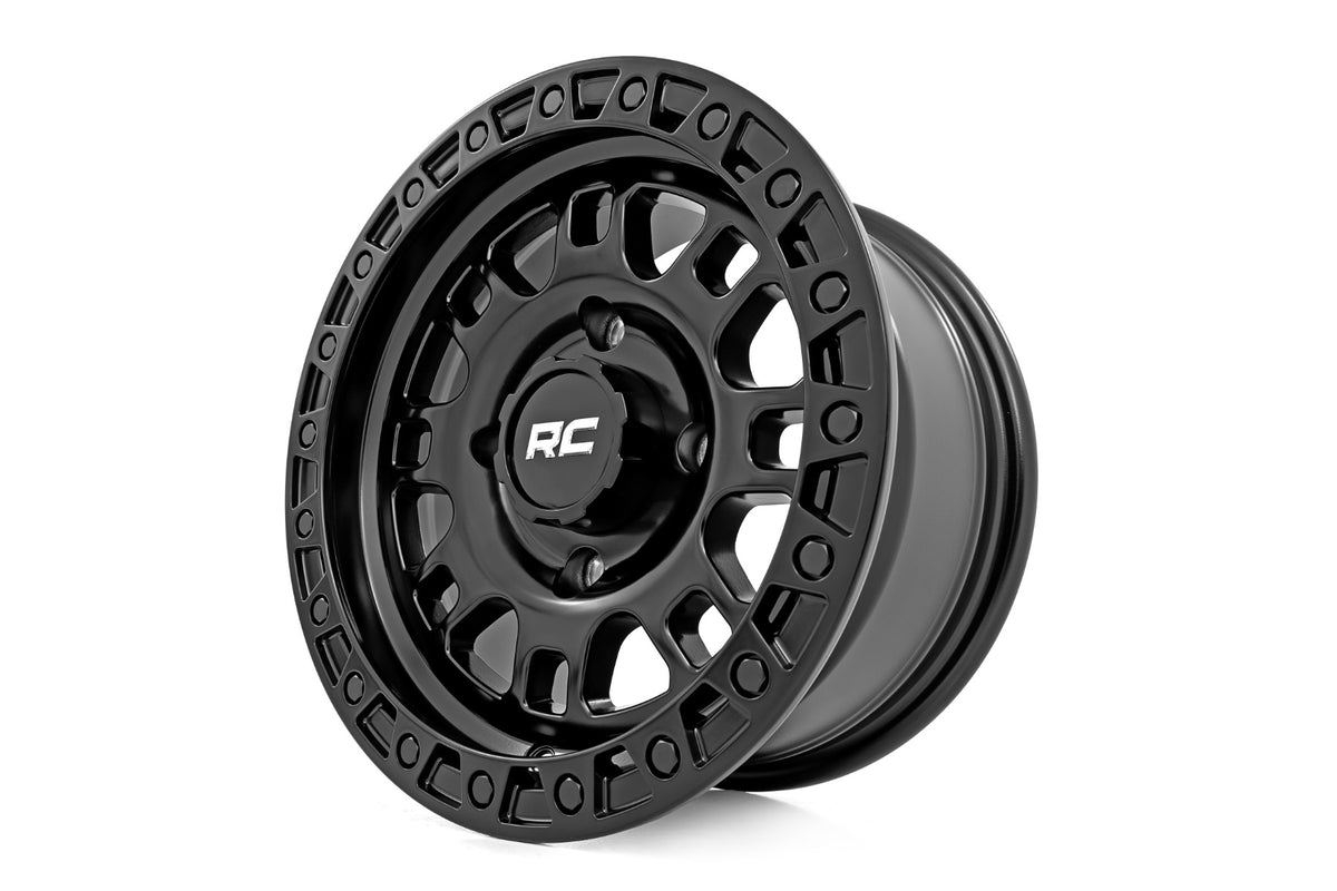 Rough Country 82 Series Wheel | UTV | Semi Gloss Black | 15x7 | 4x110 | +10mm