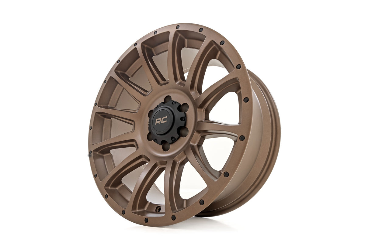 Rough Country 90 Series Wheel | One-Piece | Bronze | 18x9 | 5x5 | -12mm