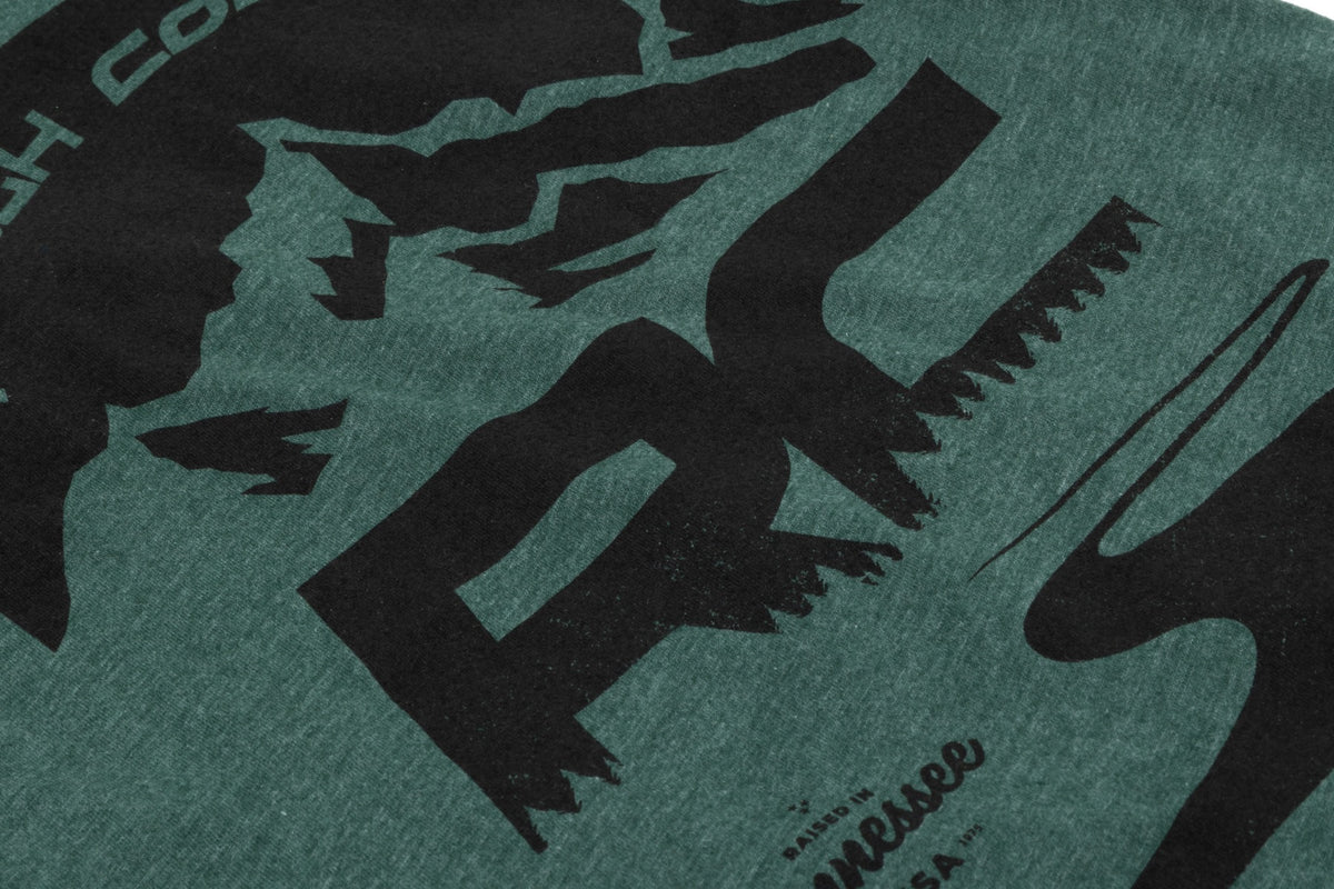 Rough Country T-Shirt | RC Mountains | Forest Green | XL